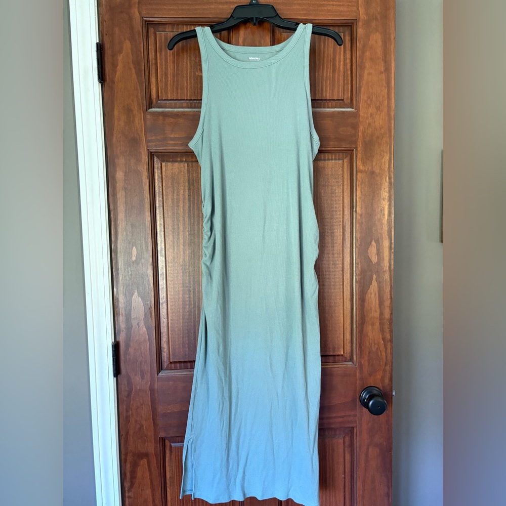 Sonoma Maternity Rib Knit Tank Midi Dress
